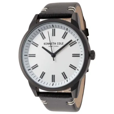 Kenneth Cole Leather Strap New York Men's Watch